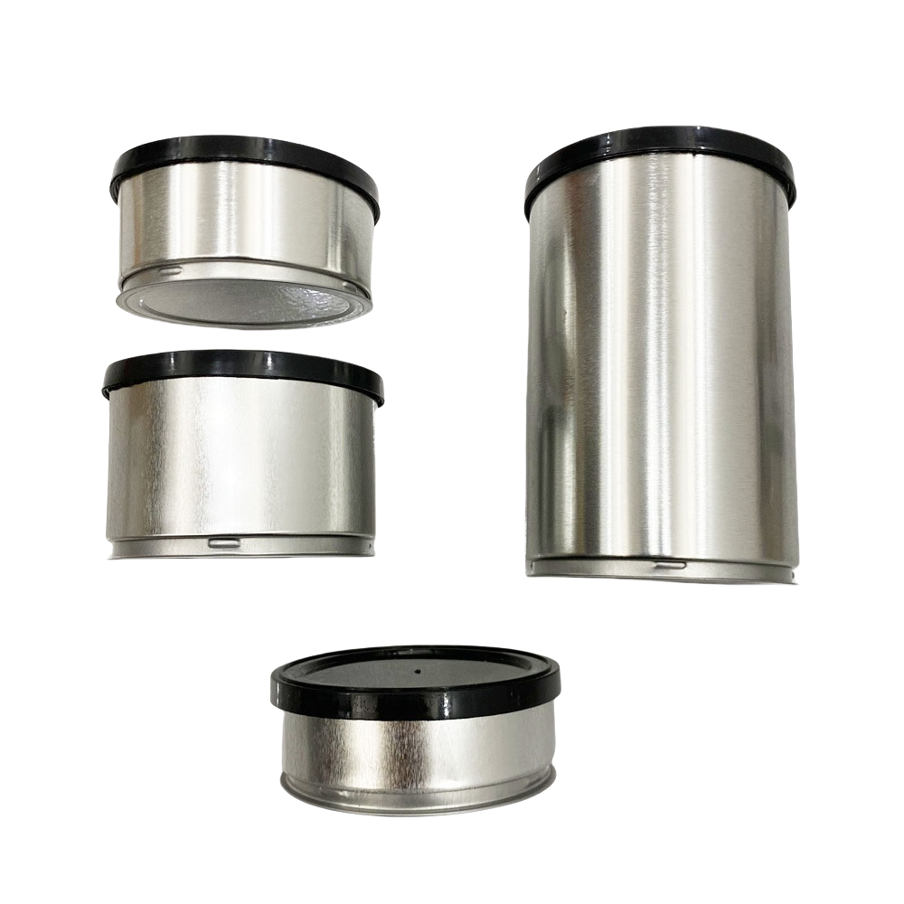 4 Type Empty Dry herb Tin cans 3.5G 5G 7G 14G Tin Cans Herb Storage Cans Pre-Sealed Sealing Lid Cover Pressitin Self-seal Metal Packaging Jar