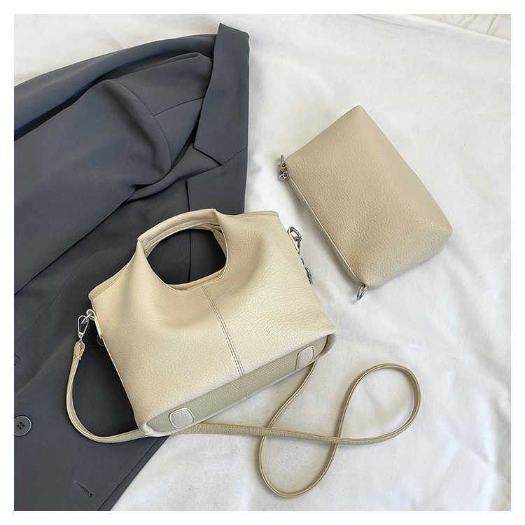 Fashion Mother-Daughter Bag for Women New Simple Elegant Bucket Bag Large Capacity Shoulder Crossbody Bag