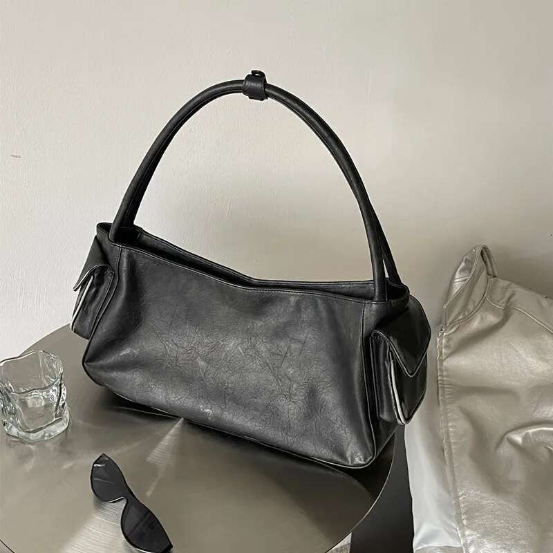 Vintage Y2k Underarm Bags For Women Designer Handbag And Purse 2023 New In Moto & Biker Multiple Pockets Square Shoulder