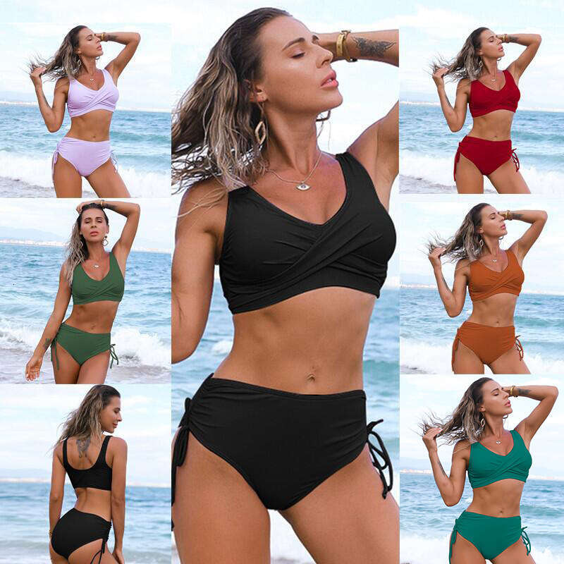 New European and American swimsuits for women's vacation sexy split swimsuit wholesale style bikini 2025 temperament versatile new trend clothing