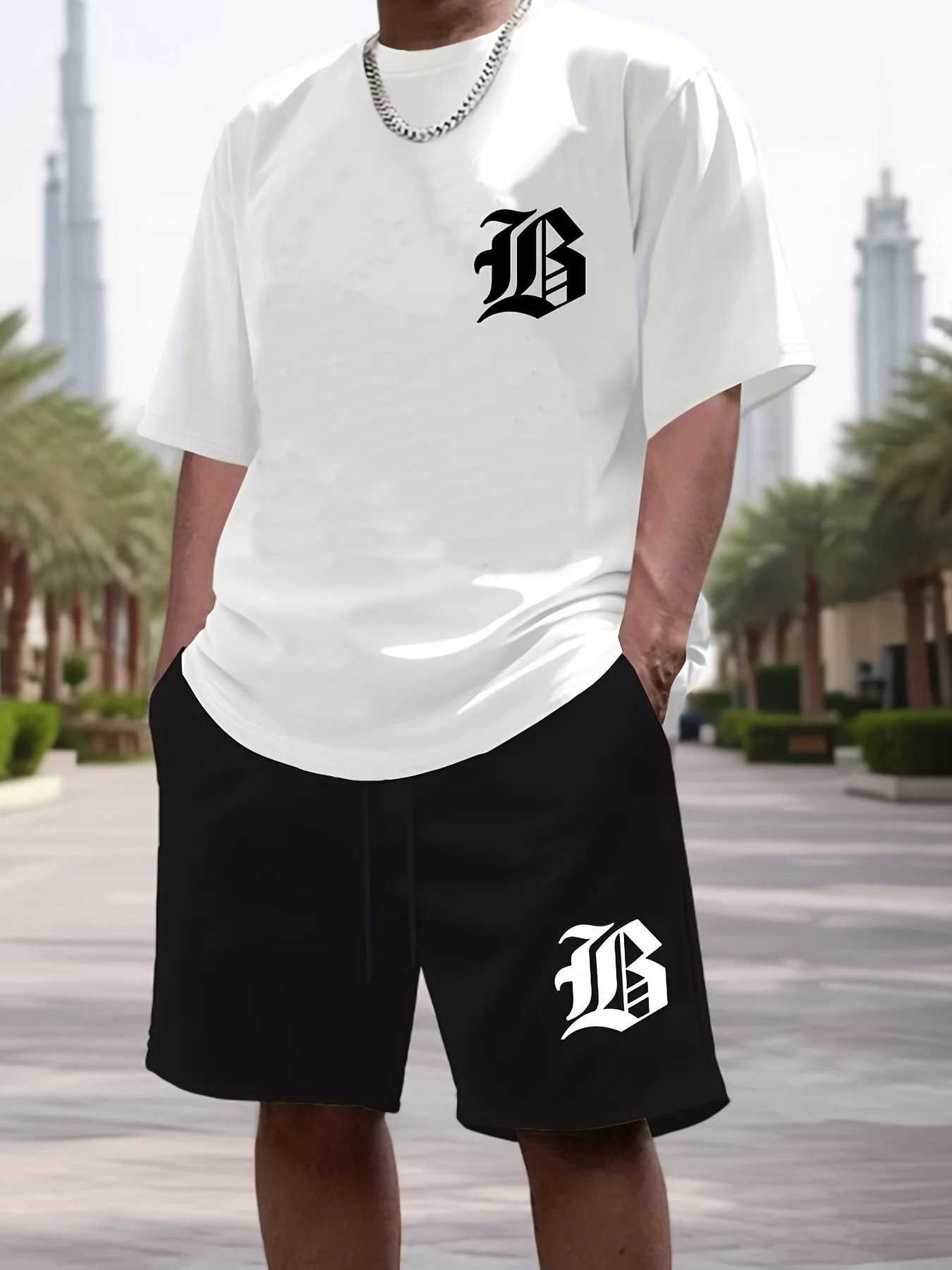 2025 Summer New Mens Casual Set 3D printed sportswear summer streetwear outdoor shorts set W251110