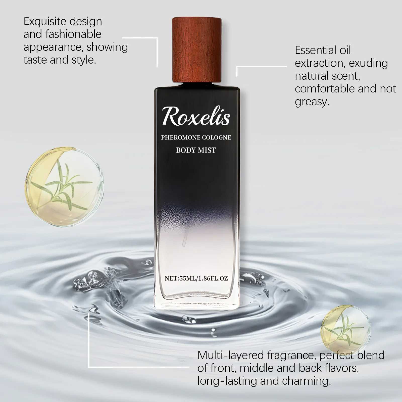 Roxelis 55ml Cologne Perfume Lasting Charming Spray Light Elegant Fragrance for Men Daily Dating Romantic Cologne Perfume X251110