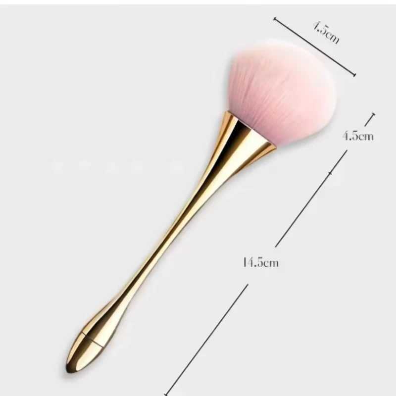 Small Waist Rose Gold Blush Brush - Professional Fluffy Powder Brush for Blush Loose Powder Bronzer Application Soft Synthe L251110