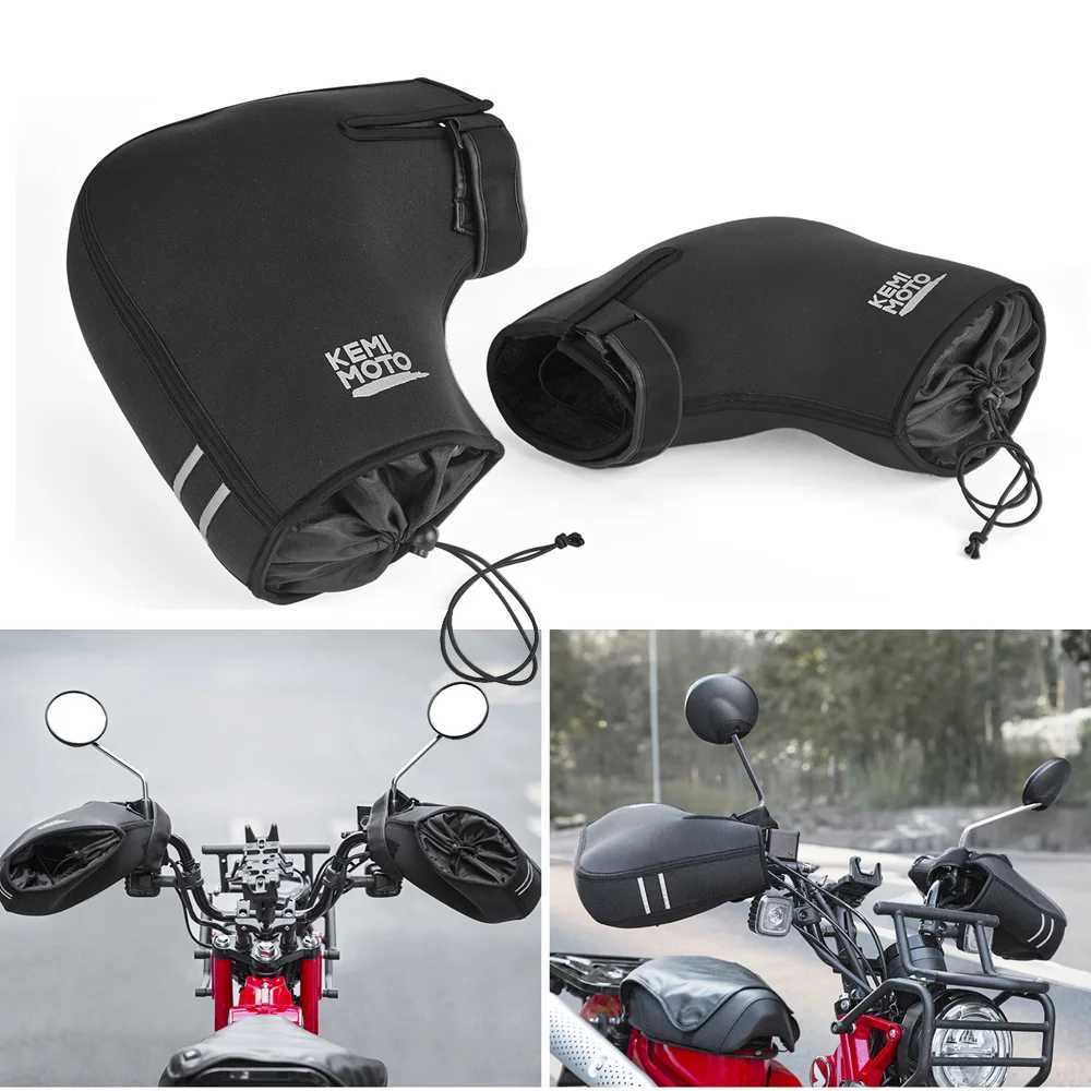 KEMITOUR Motorcycle Handlebar Gloves Scooter Hand Bar Winter Gloves Windproof Waterproof Washable For ATV Snowmobile S25118