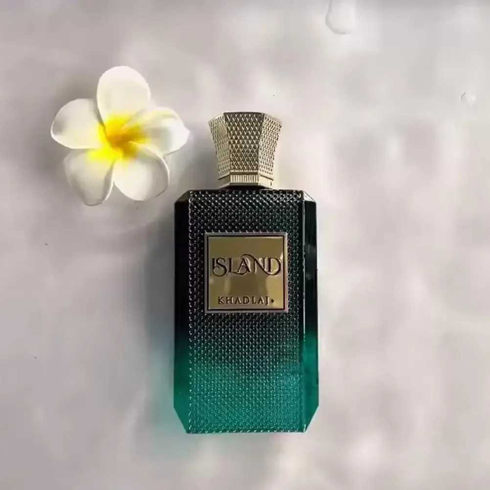 100ML Khadlaj Island Vanilla Eau De Parfum Spray Oriental Tune Long Lasting Men Perfume Dubai Arabia Parfums X251110