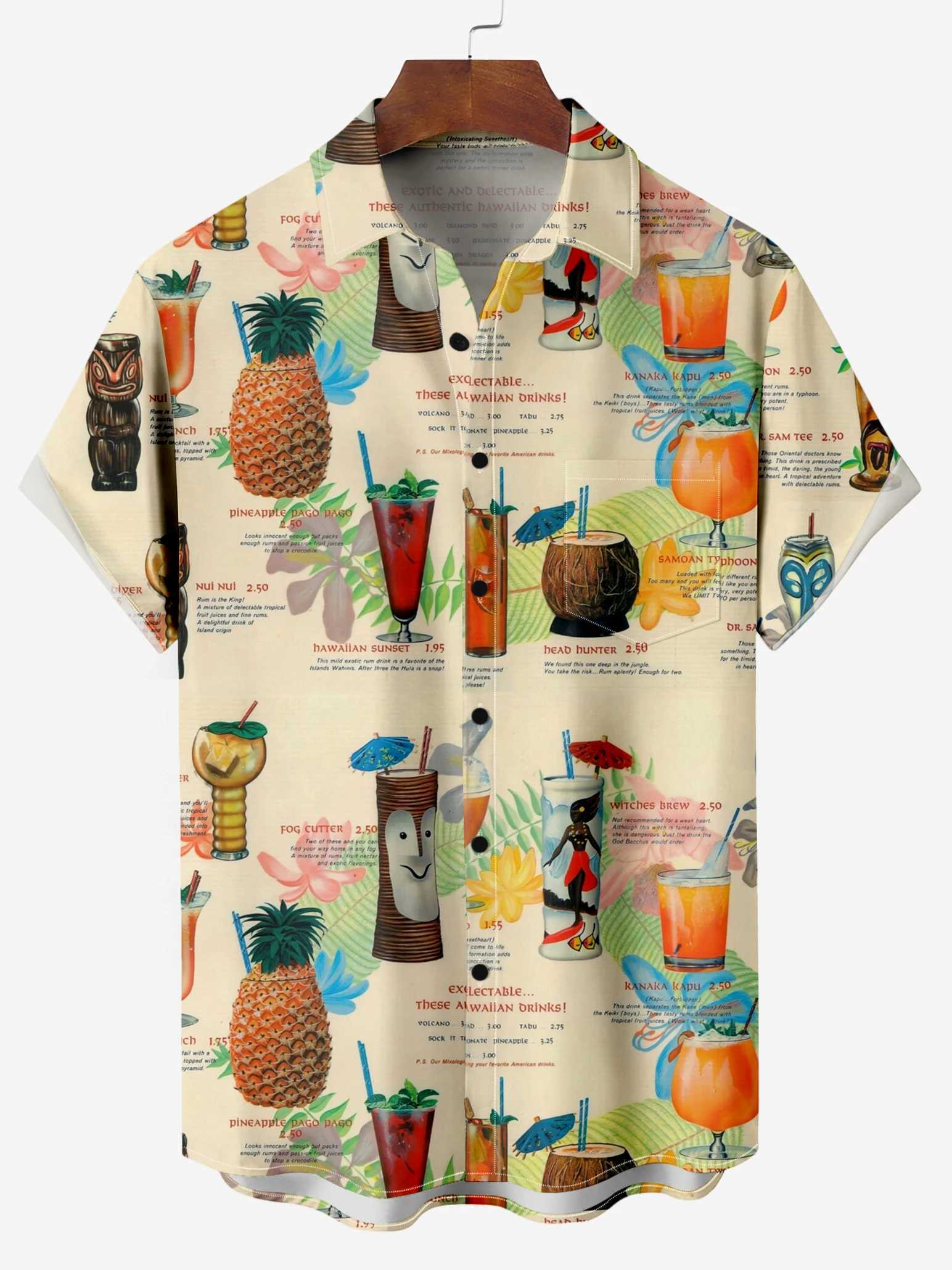 Flamingo Animal Hawaiian Shirt 3D Print Turndown collar Hawaiian shirt mens fashionable short sleeved beach shirt X250410