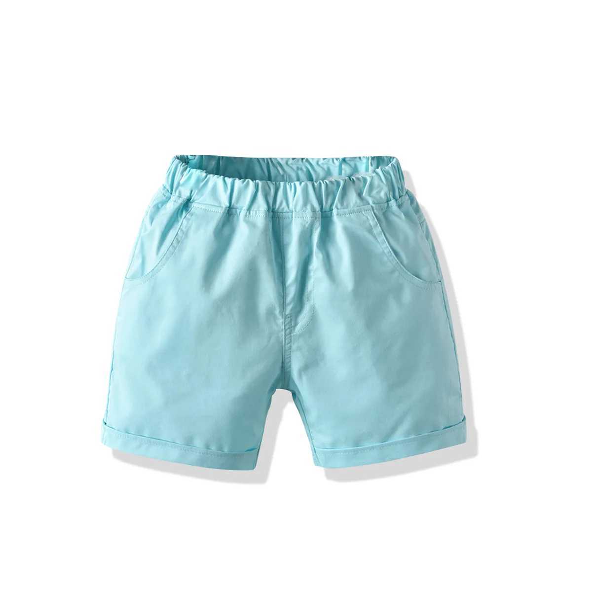 Boys shorts 2022 childrens summer pants 1-8 years old childrens Trouser solid color childrens clothing girl set pants school clothing Z250410