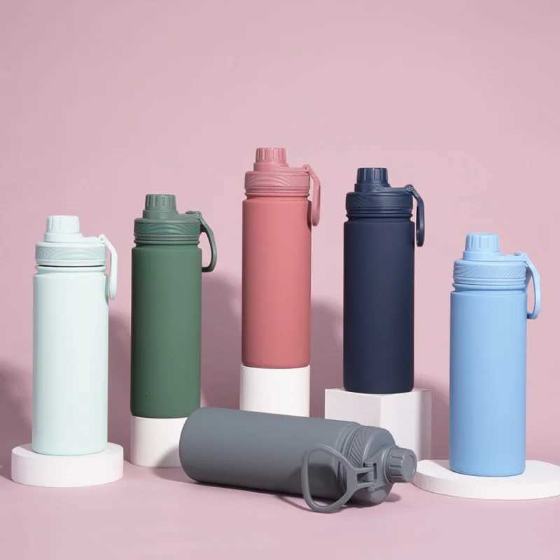 Fashionable cup 500ml Insated Water Bottle With Sports Handle Cover Y251110