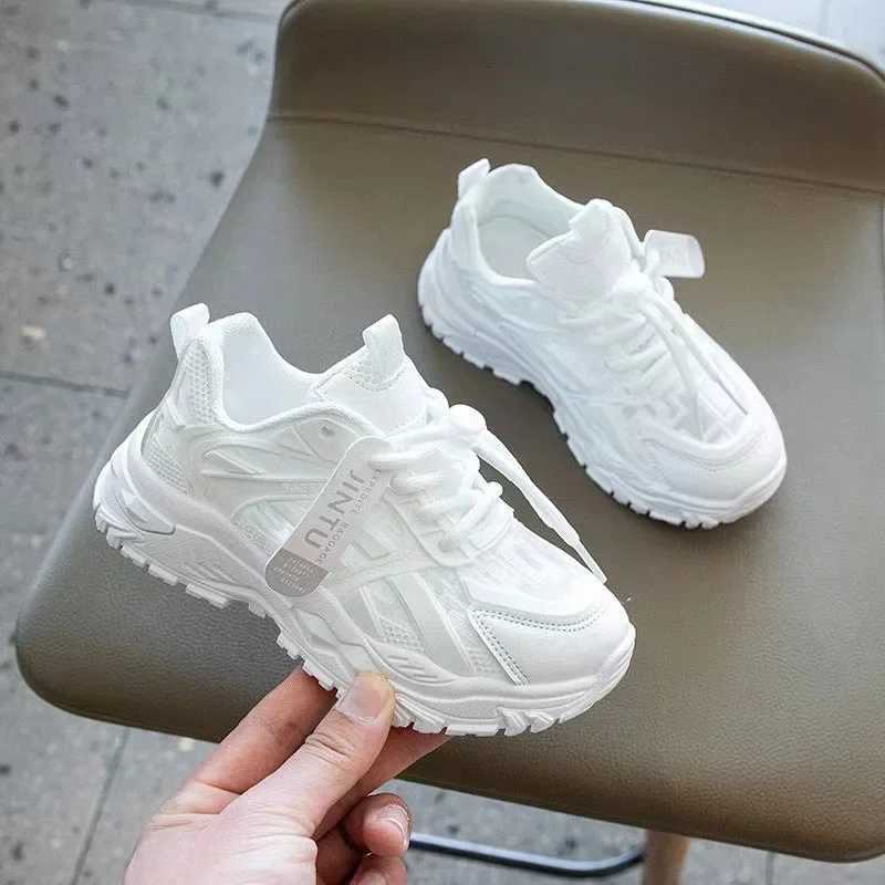 Kids Sneakers for Girls and Boys Summer New Casual Sports Shoes Comfortable Breathable Running Shoes White Flats Size 2637T251110