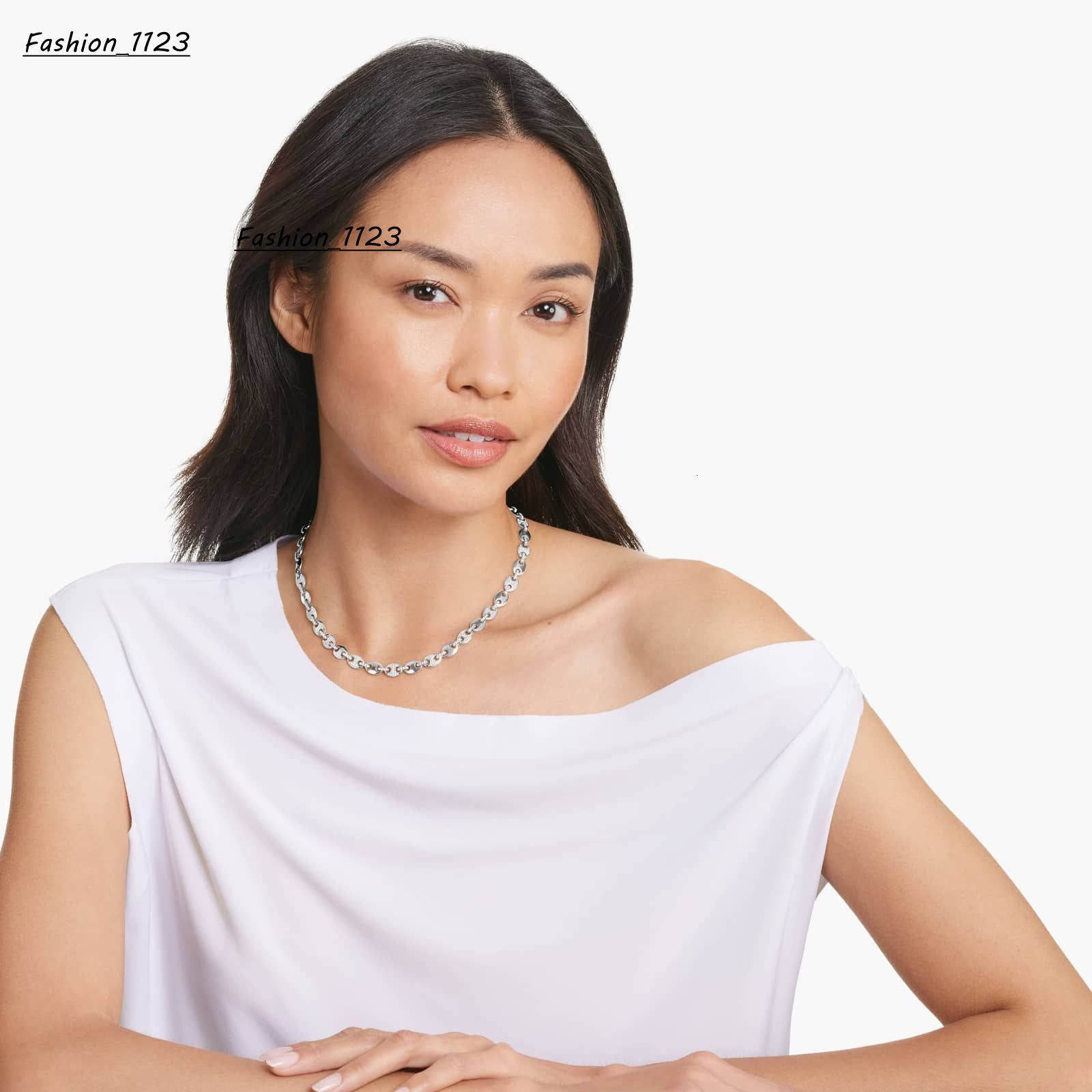 Elegant Tennis Style Moissanite Necklace With Sparkling Diamonds And Solid 925 Silver Fine Chain For Women Wear