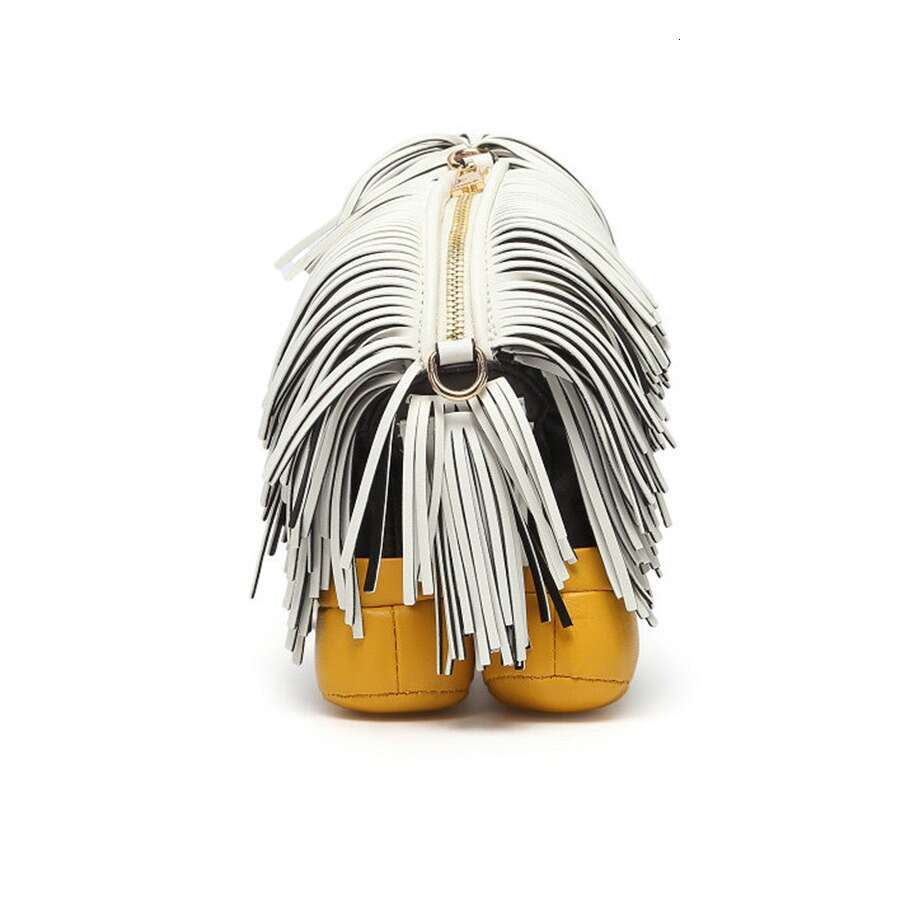 Personalized Creative Animal for Women New Fashion Tassel Puppy Design Sense Collie Crossbody Small Bag