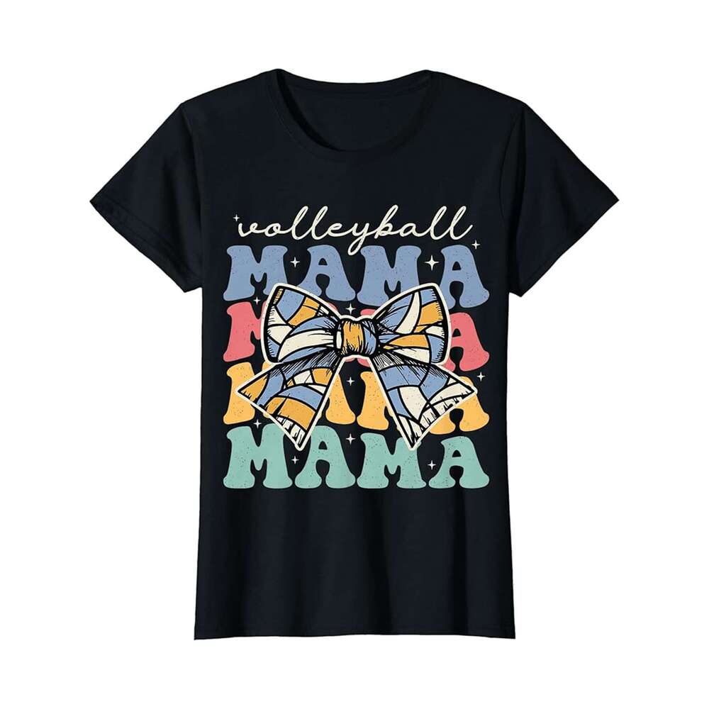 Designer T shirt Volleyball Mom Game Day Men Leopard Mothers Day - 220g T shits