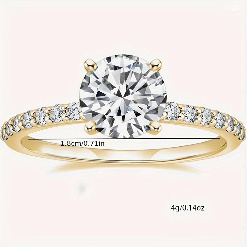Sterg Sier 1.25Ct Round Solitaire Cubic Zirconia Engagement Halo Promise Ring Sizes 3-13 TY