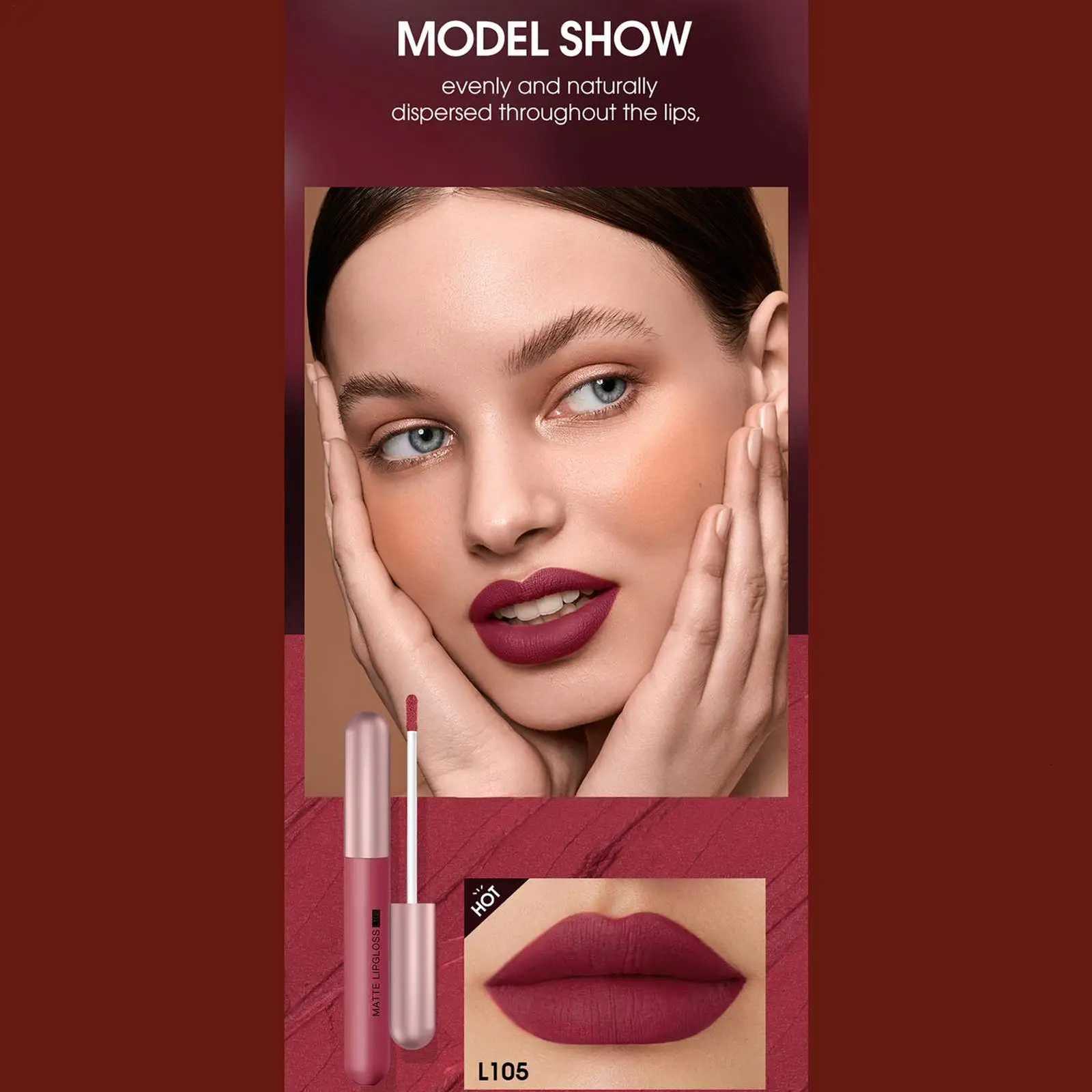 Mini Lipstick Set waterproof Matte 6 Colors Lipstick Velvet Red Lip Pigment Non-stick Cup Lip Gloss KitT251110