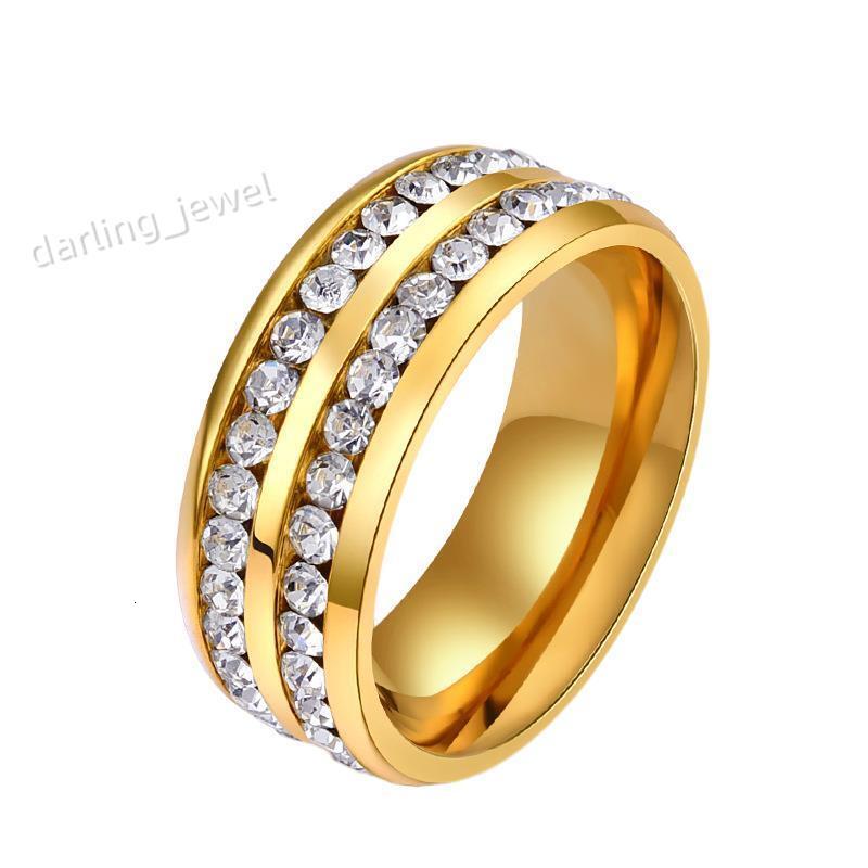 Stainless Steel Mosanite Titanium Steel Diamond Ring