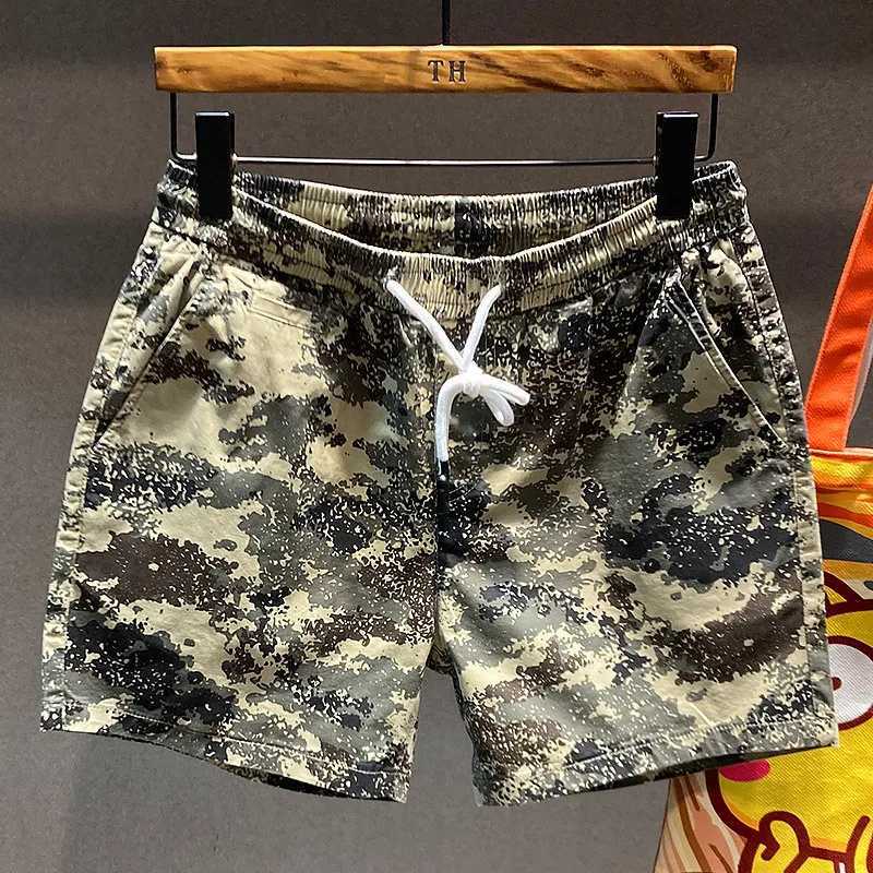 Camouflage four point casual shorts mens fashion fully matched trend loose summer thin trend brand Ins summer beach pantsW250410