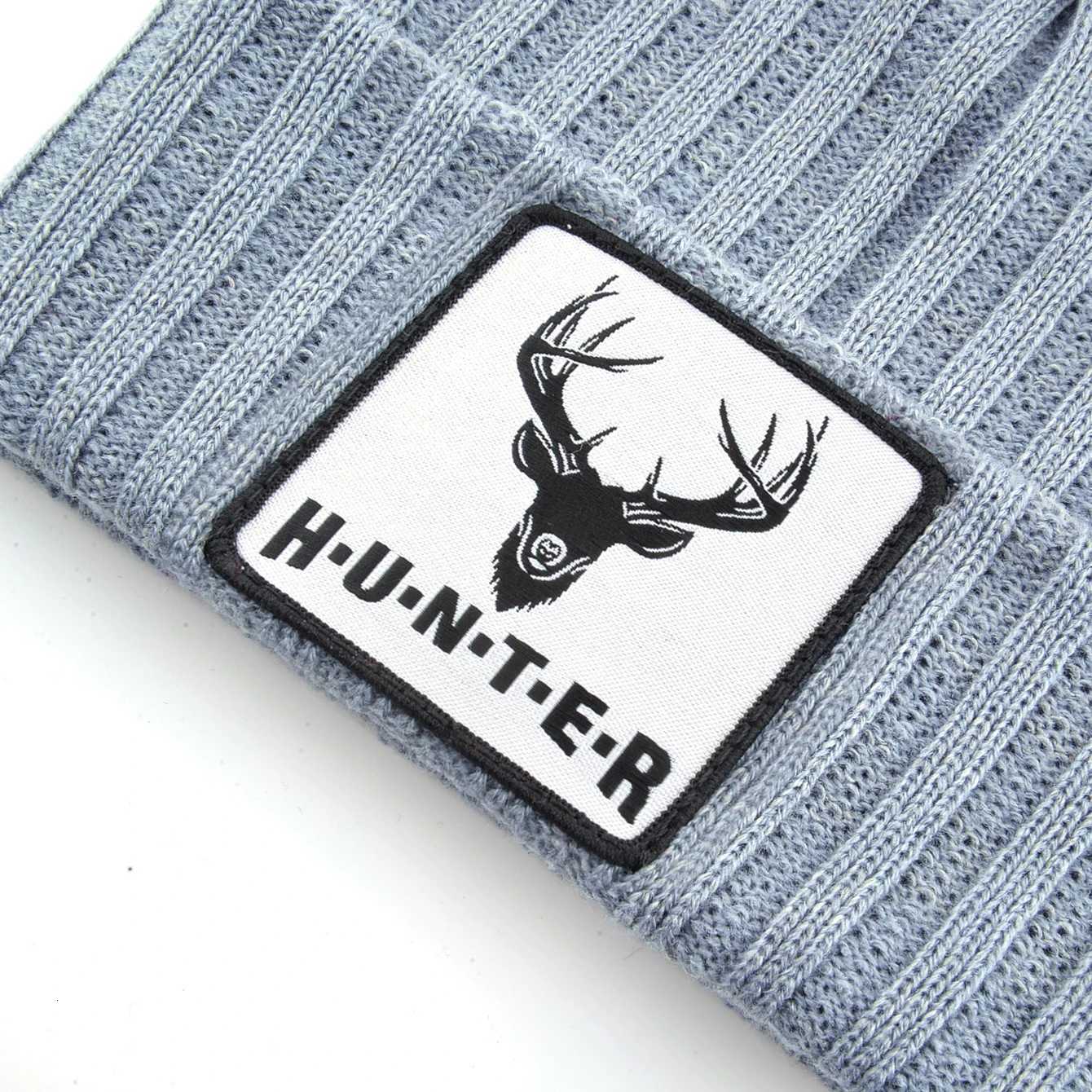 Knitted Skullies Beanie With Animals Patch Men Women Outdoor Casual Sport Hats Autumn Winter Solid Color Hip Hop BeaniesXJ251110