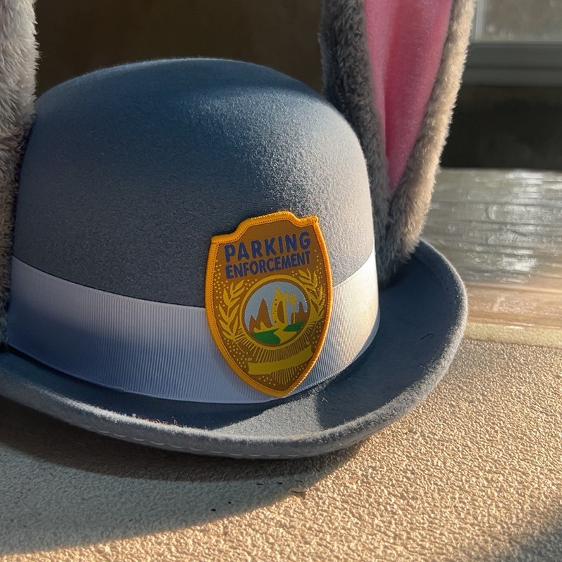 Officially Licensed Zootopia Judy Rabbit Police Badge Bunny Ears Girls Crazy Cosplay Character Accessories Hat Gift Amusement Park