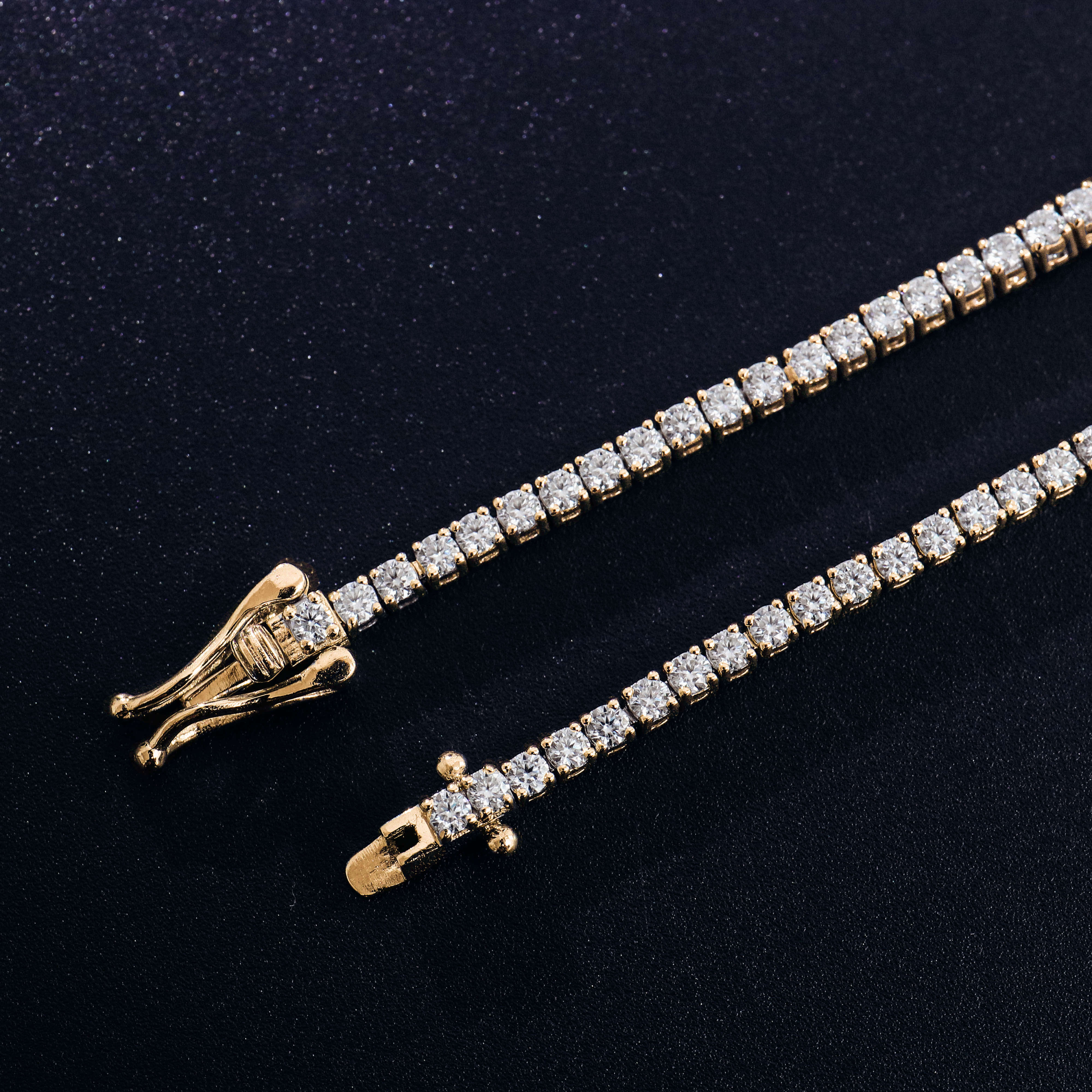 Factory Direct Sale 2mm 925 Sliver DEF VVS Moissanite Diamond Tennis Chain Heavy Iced Out Jewelry for Women Party Gift Bracelet