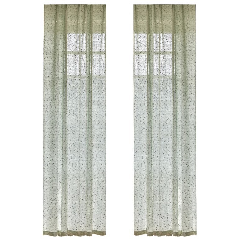 T0009 light French style sunscreen heat insulation yarn translucent semi-transparent window screen living room balcony dreamy lace gauze finished prod