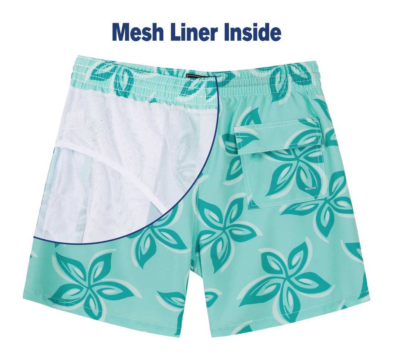 SURFCUZ Mens Swimming Shorts Quick drying Summer Beach Board Shorts with Pocket 2022 Swimsuit Beach Wear Mens Swimsuit X250410