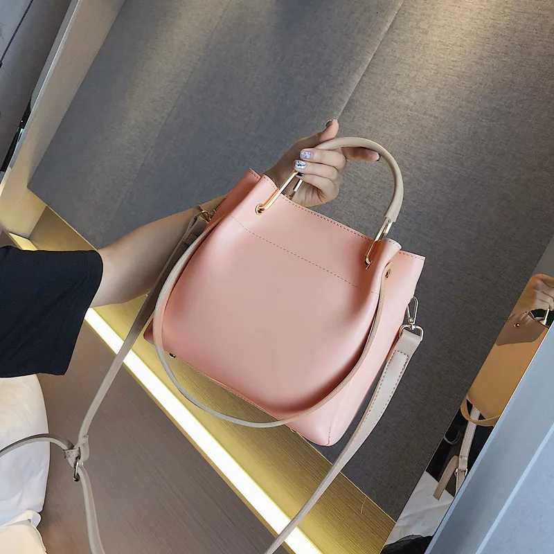 New Fashionable Korean Style Large Capacity Shoulder Handbag Crossbody Bucket Bag for Women K251110