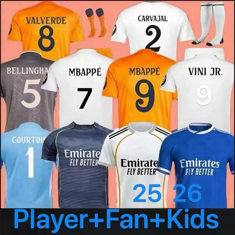 24/25 soccer jerseys 2025 2026 Real 4Th MadriDS football shirt Mbappe MODRIC VALVERDE men kids uniforms VINI JR BELLINGHAM