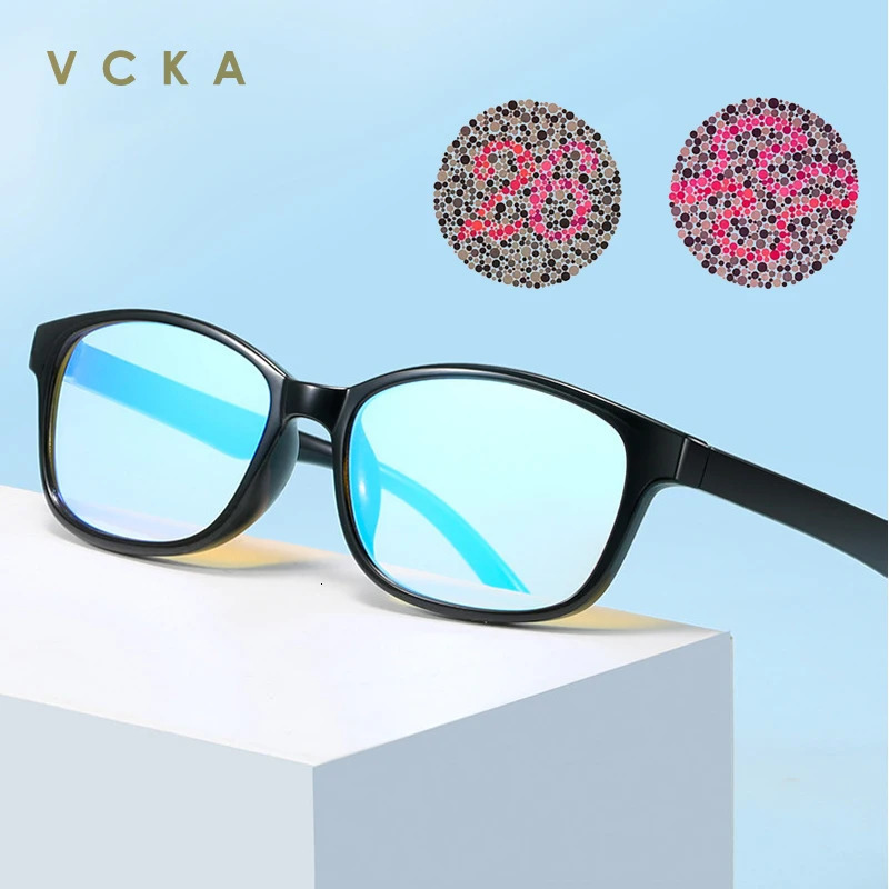 VCKA Corrective Glasses For People With Red-green Colorblindness Or Color Weakness Men Women Two-sided Coating Lens Spectacles 250407