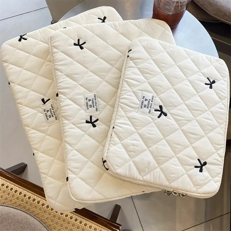 Cute Bow Graphic Laptop Bag Tablet Sleeve Case 11 13.3 14 15.6 Inch For Air 13 Pro Dell Notebook Soft Case250403