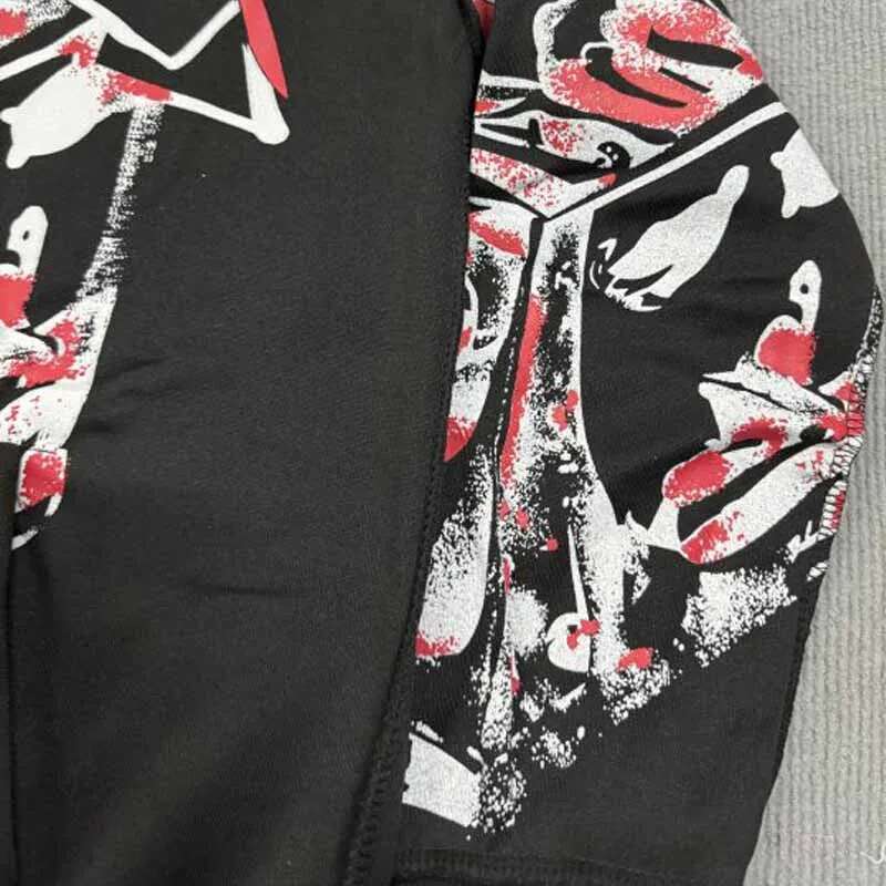Vintage Y2k Women Coats Streetwear Gothic Casual Alphabet Print Pattern Abstract Fashion Hoodie Haruku Men Clothing