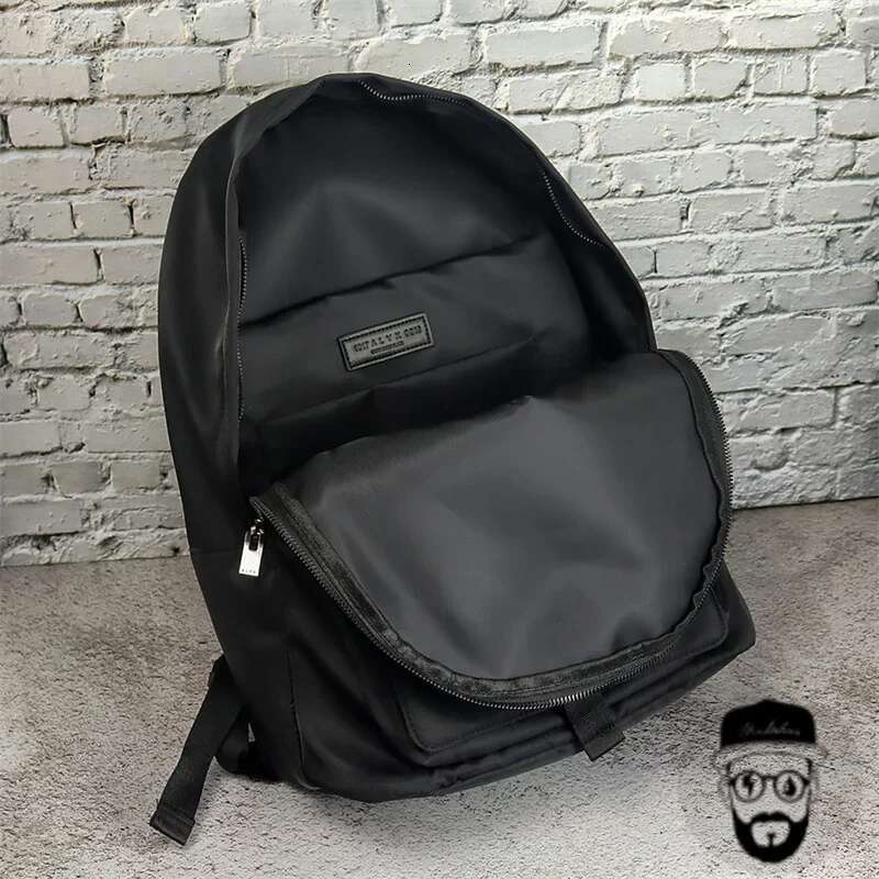 Black ALYX Backpacks Men Women 1:1 High Quality Bag Adjustable Shoulders 1017 9Sm Alyx Bags Etching Buckle