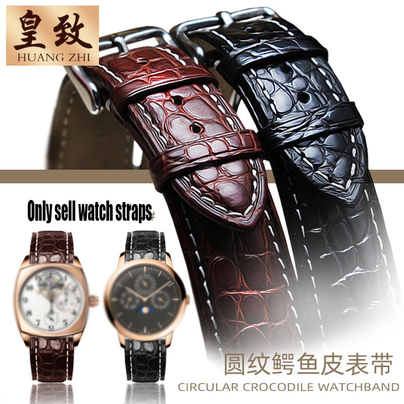 High quality Skin WatchBand Men Watch Strap Genuine Leather Bracelet 18mm 19mm 20mm 22mm 23mm Stainless steel buckle 250322