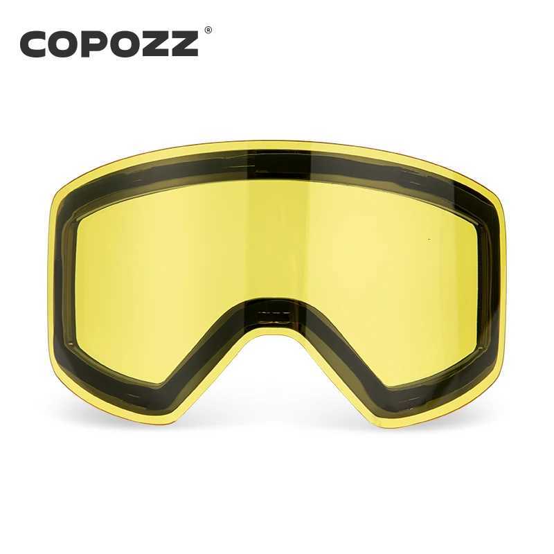 Replacement Ski Goggles Lenses Lens For COPOZZ Model-20101 Anti-fog UV400 Ski Glasses Snowboard Eyewear Lenses Lens Only K251110