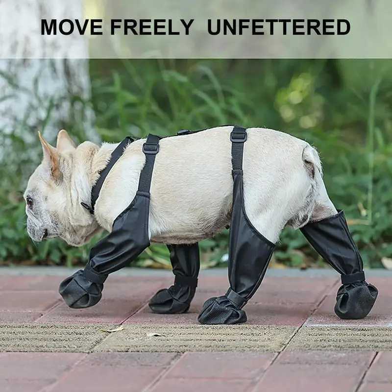 New Arrival Dog Shoes Waterproof Winter Dog Boots Pet Breathable Shoes Outdoor Walking French Bulldog Shoes Pet Paw Protector Z250410