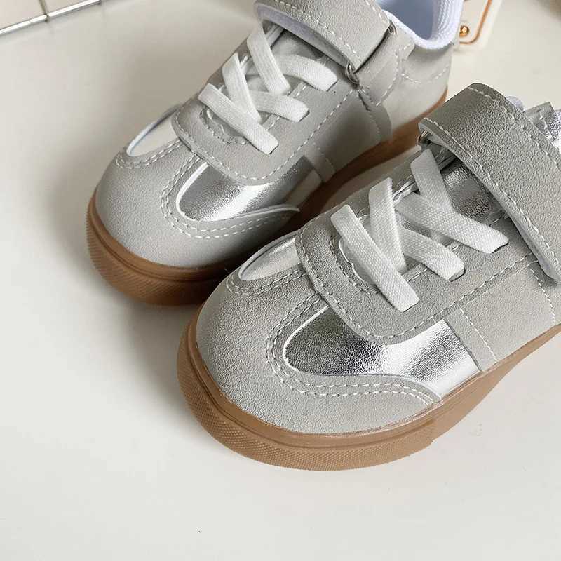Girls Sports Shoes 2025 Spring/Autumn New Flat Bottom Non-slip Kids Casual Shoes Korean Version Simple childrens shoes 25-35 W251110
