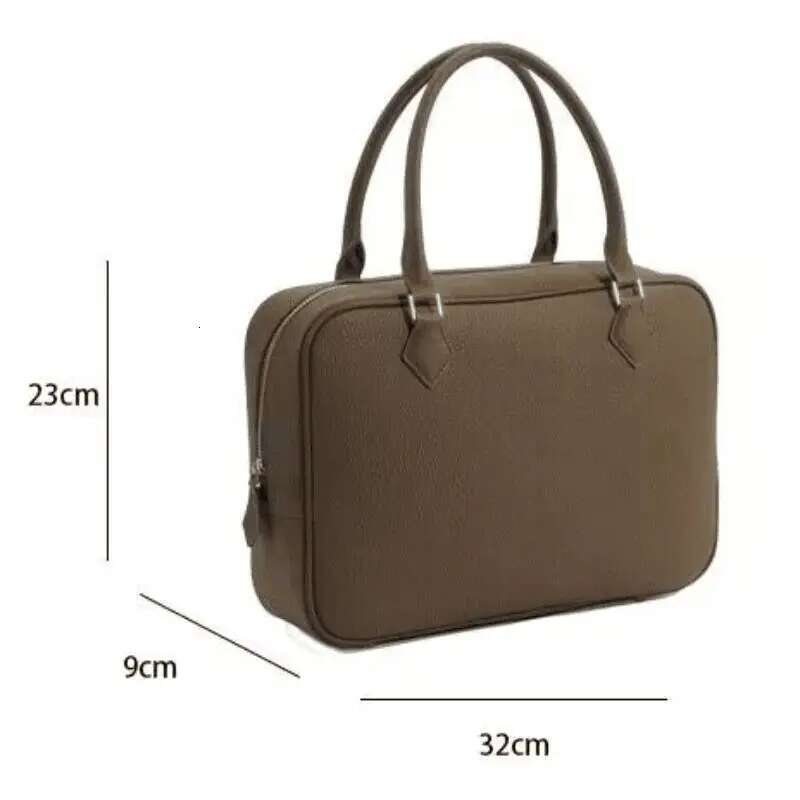 Women's Designer High Quality Cowhide Feather Tote Large Capacity One Shoulder Crossbody Bag Business Briefcase
