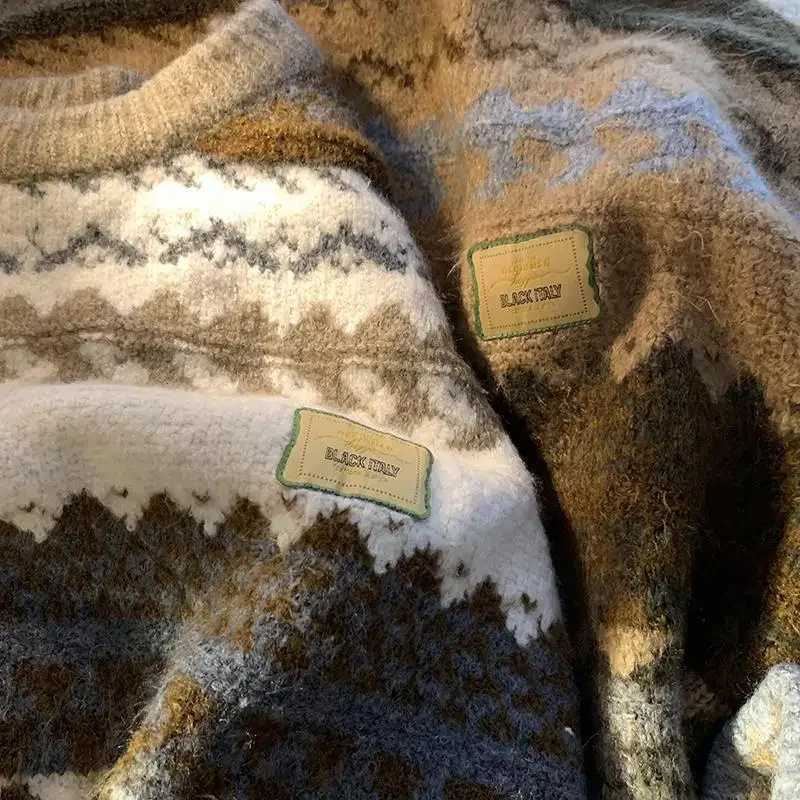 Fashion Laid-back Style Mens Knitwear round Neck Thickened Winter Casual Loose Fit Teenager Student Inner Wear Vintage Autumn Winter Fa Y251110