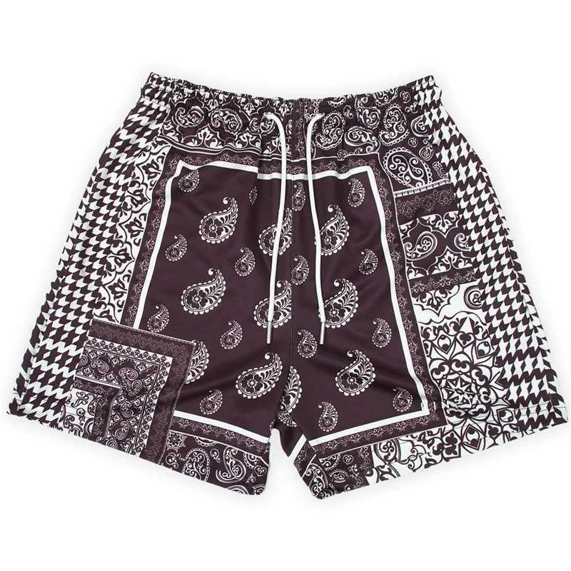 Summer trendy flowing bohemian shorts for women retro oversized street sports outdoor shorts Hawaiian beach shorts swimming trunks X250410