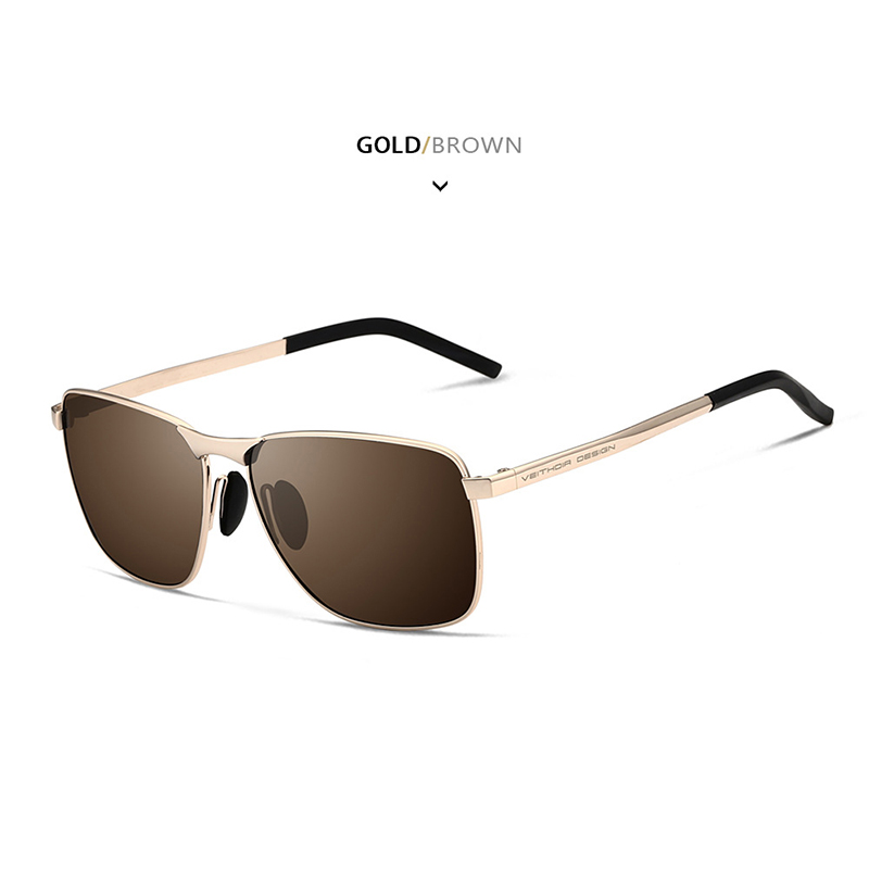 Laser polarized anti UV sunglasses for men, square color changing cross-border sunglasses