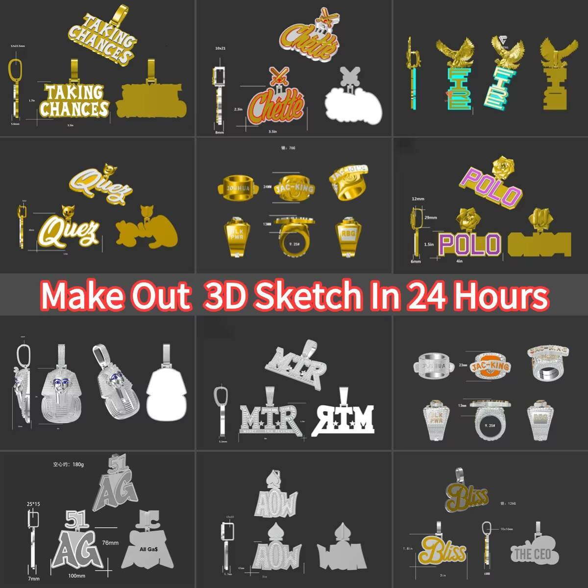 Hip Hop 925 Sterling Silver Iced Out VVS Moissanite Letter Pendant Custom Mossinate Initial Pendant Men Chain Charm Pendant