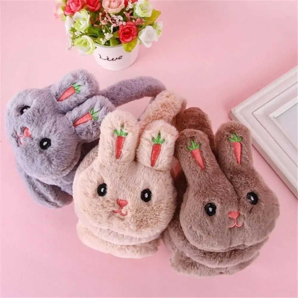 Cartoon Kid Kawaii Headband Earlap Winter Outdoor Rabbit Warm Earmuff Plush Thick Soft Adjustable Ear Cover Accessories for Girl W251110