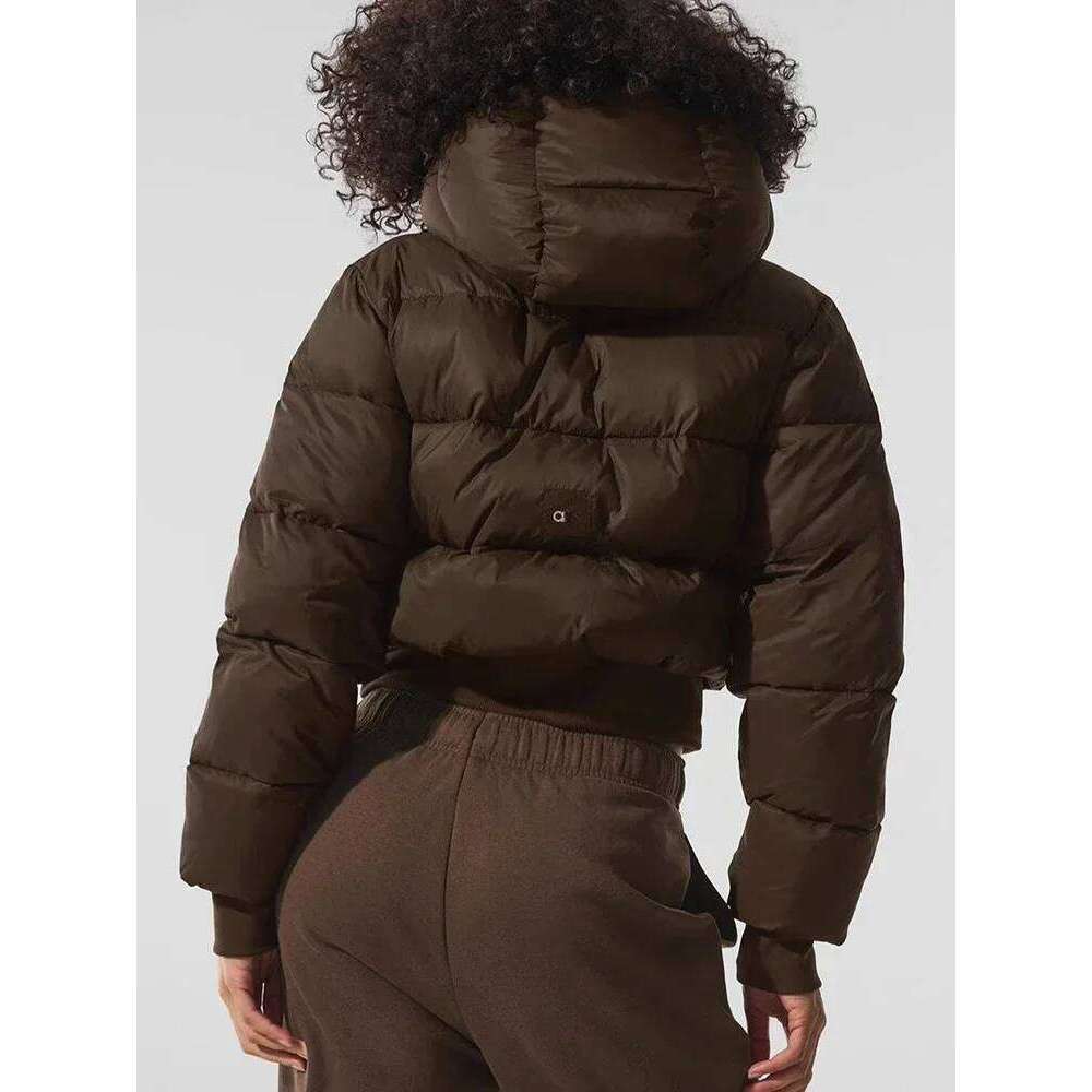 Winter Thicken Warm Classic Neck Hooded Black Cotton Jacket American Style Retro High Street Coat Women