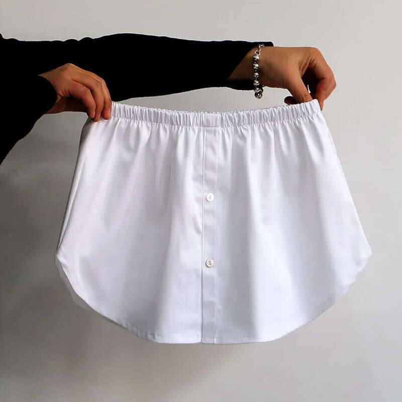 2022 Hem Winter Layered Inner Wear Plus Size Sweatshirt Base Fake Shirt Butt Cover Short Skirt