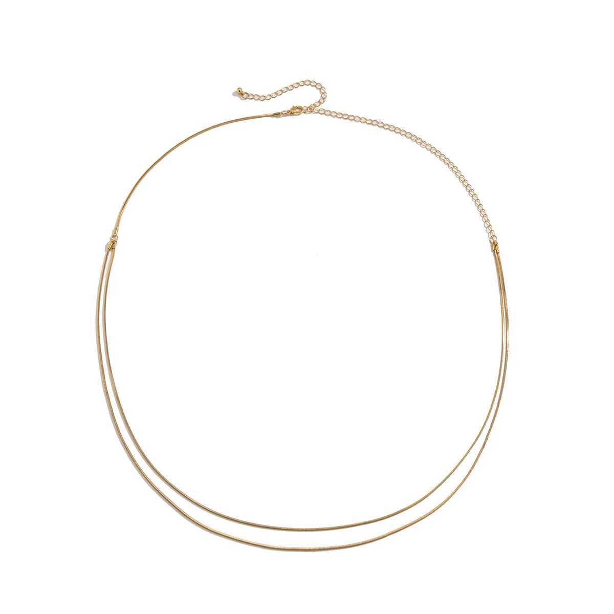 Summer beach gold metal thin snake chain waist chain retro women 2021 Mtilayer bikini girl body fashion jewelry X250410