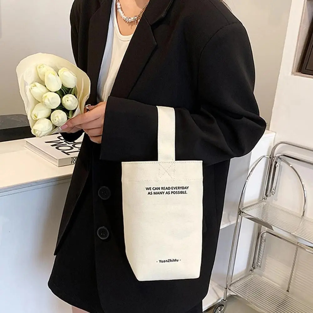 Casual Canvas Large Capacity Tote Women Handbags Letters Shoulder Crossbody Bags Shopper Bag Purse 251110