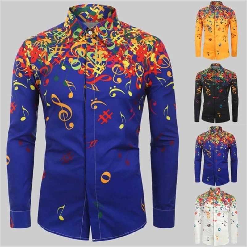 Mens shirts 3D printed shirts outdoor street long sleeved buttoned clothing fashionable clothing fashionable and comfortable K251110