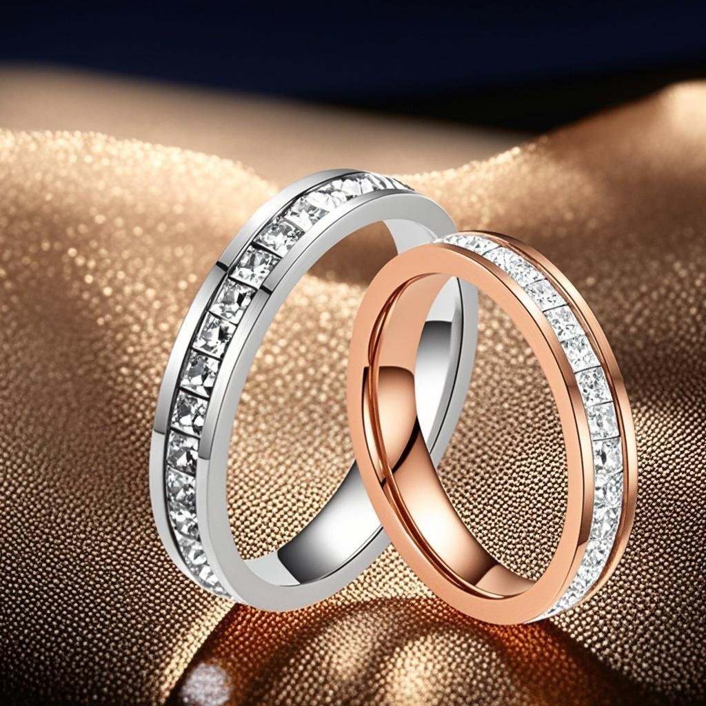 Stainless Steel Ring For Women, Niche High-end Designer Ring Light Luxury, Non-fading, Ins Style, Rose Gold Fashion Ring Starry Sky Design, Women'