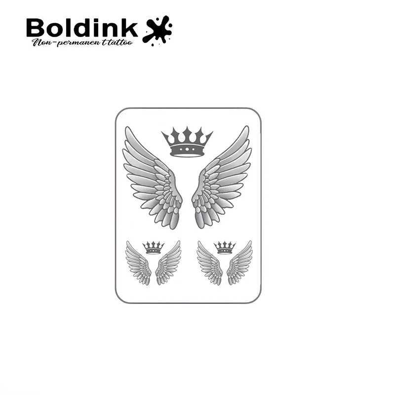 Wings temporary tattoo lasting for 15 days with new technology waterproof semi permanent sticker. W250410