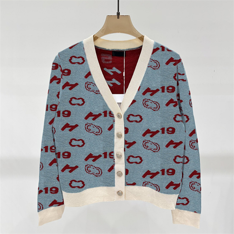 Women Knitted Cardigan Sweater Vintage Jacquard V Neck Cardigan Sweater Autumn Winter Vacation Coat Christmas Gift