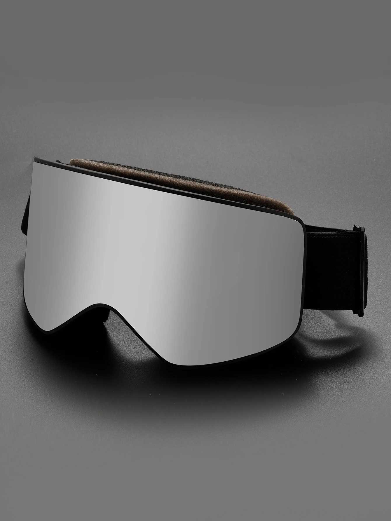 Cylindrical Real Lens HD Wide-Field Double-Layer Ski Goggles for Snow Mountaineering and Eye Protection K251110